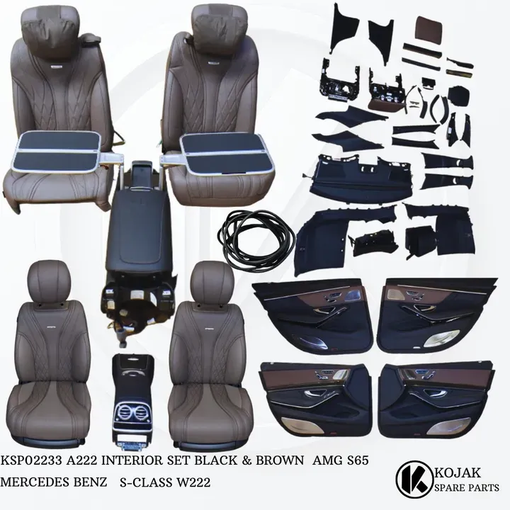 A222 INTERIOR SET BLACK & BROWN  AMG S65